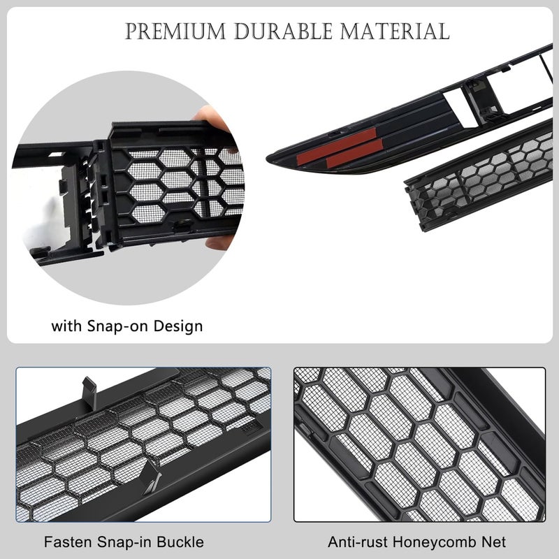 Arcoche Front Grill Mesh Inserts for Refreshed Tesla Model 3 Highland 2024 2025 accessories Air Inlet Vent Grille Cover Replacement (Not applicable to those produced after October 25) - Image 4